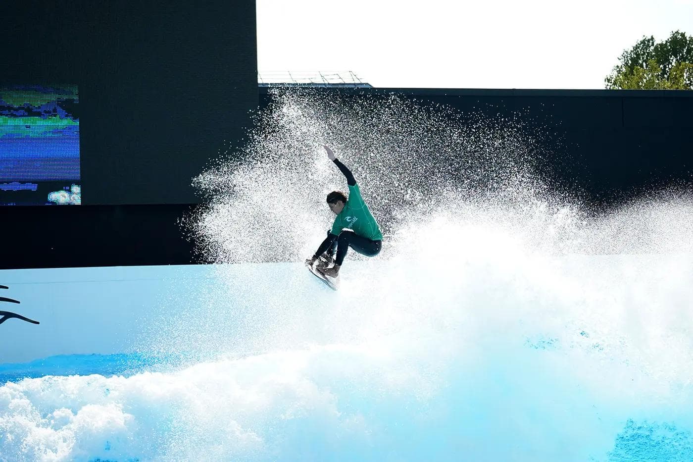 Aerial Surfing Switzerland Alaia Bay Wavepool Surf Tour
